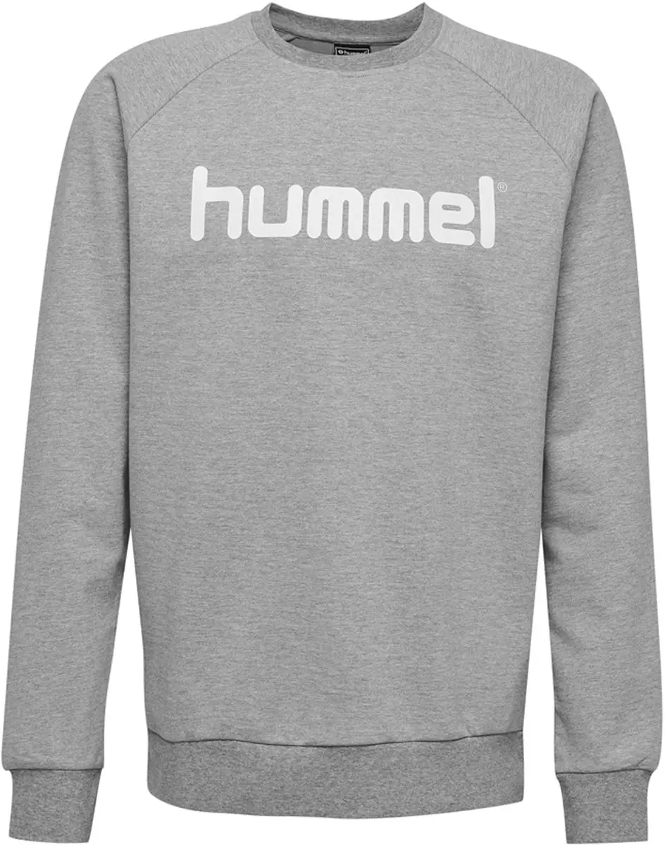 Hummel Go Cotton Logo Sweatshirt Kids 128 - Grijs