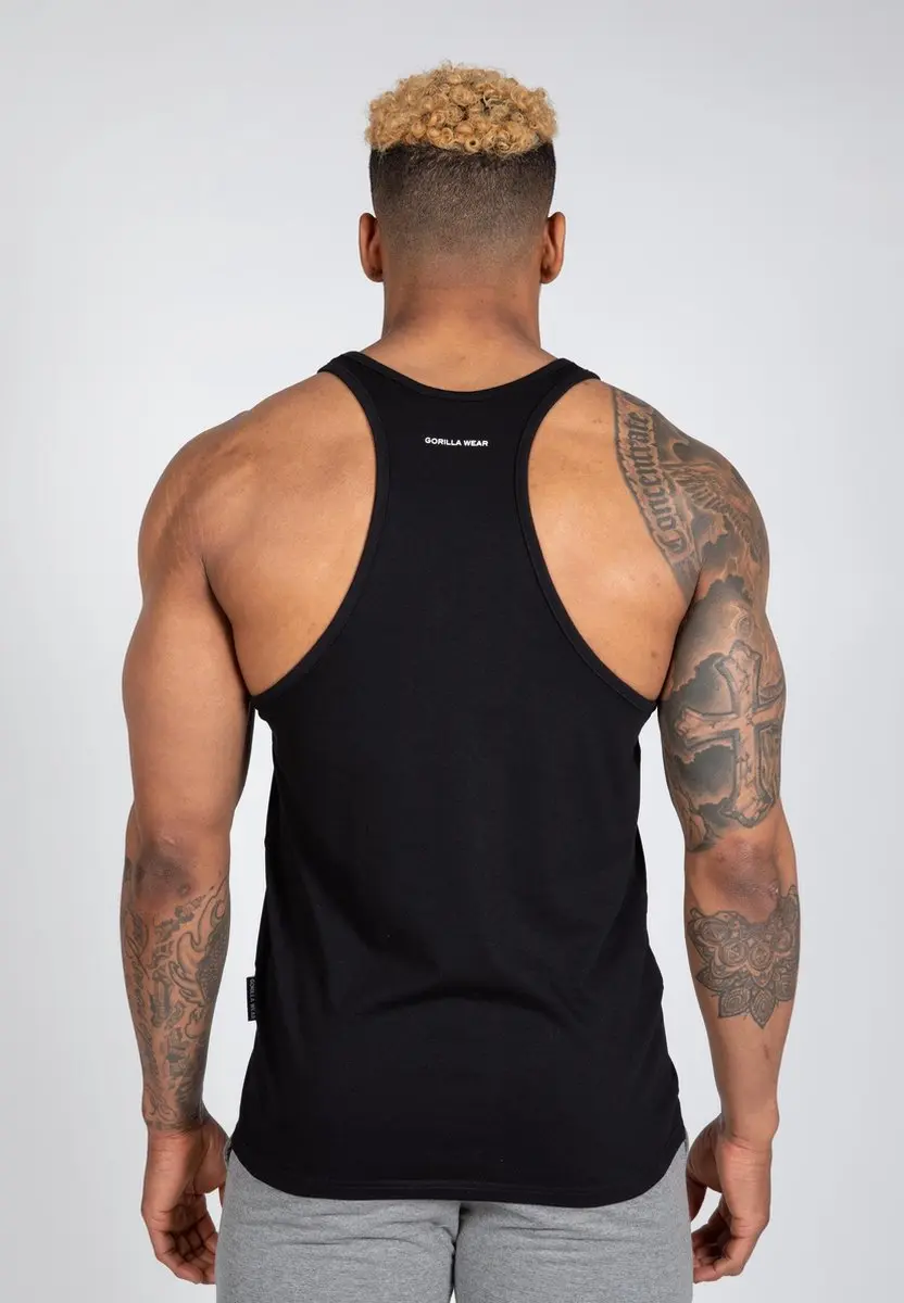 Gorilla Wear Carter Stretch Tanktop - 2XL - Zwart