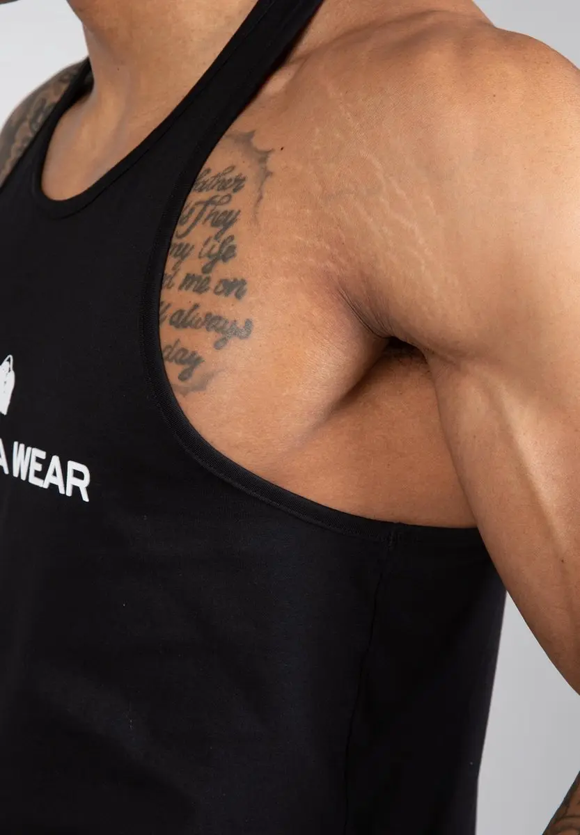 Gorilla Wear Carter Stretch Tanktop - 2XL - Zwart