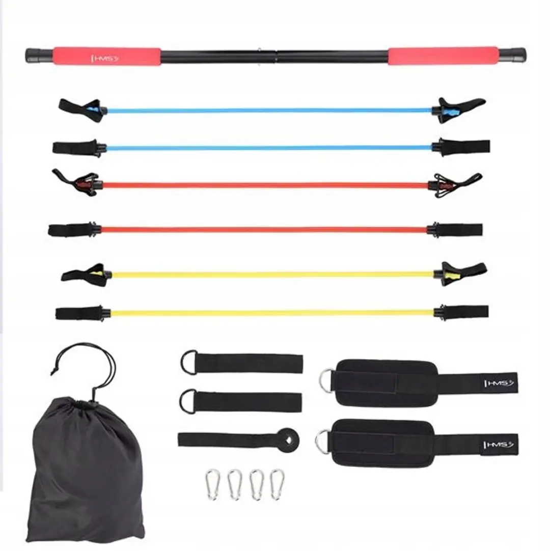 HMS DC31 Pilates Trainingstang - Multicolor - 6 Stuks