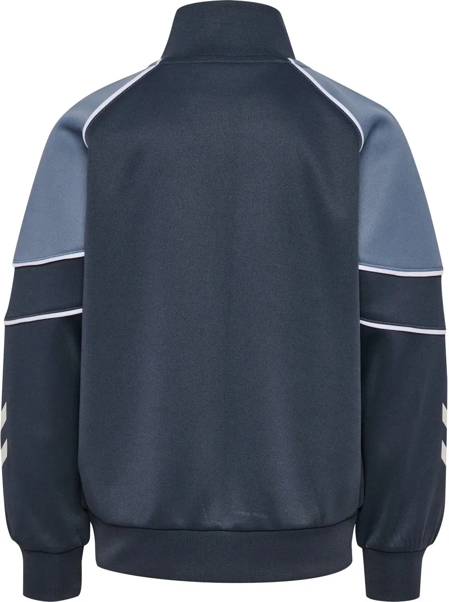 Hummel HMLJR Reg Poly Block Zip Jacket - Ombre Blue