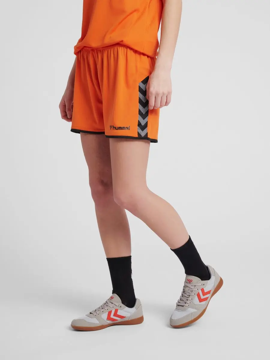 Hummel Authentic Poly Short Dames - Oranje