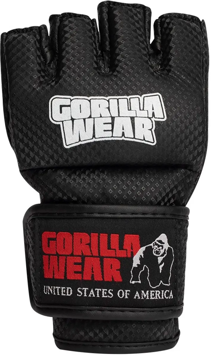 Gorilla Wear Berea MMA Handschoenen - Zwart/Wit L/XL