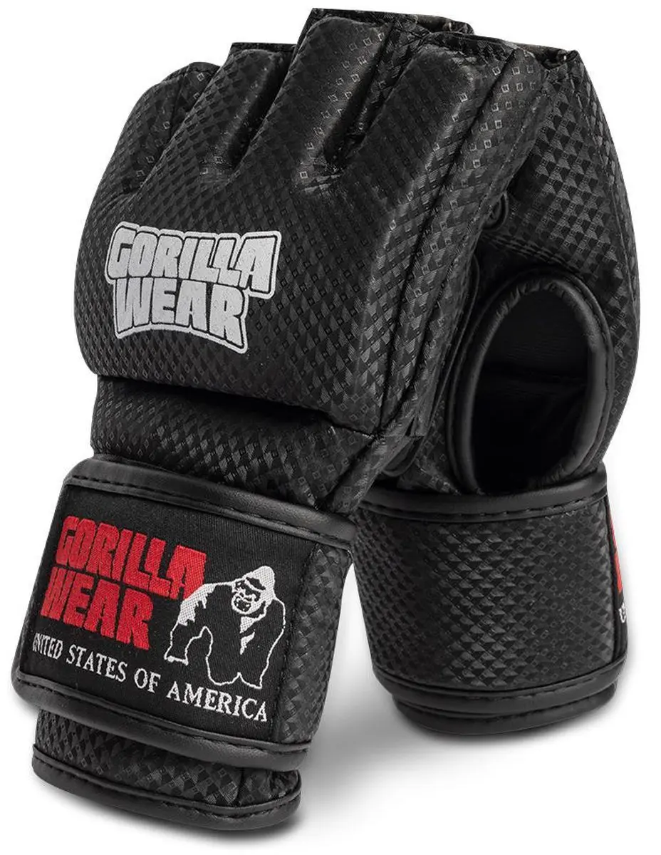 Gorilla Wear Berea MMA Handschoenen - Zwart/Wit L/XL