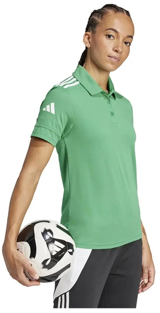 Adidas Squadra 25 Poloshirt - Vrouw L - Groen/Wit