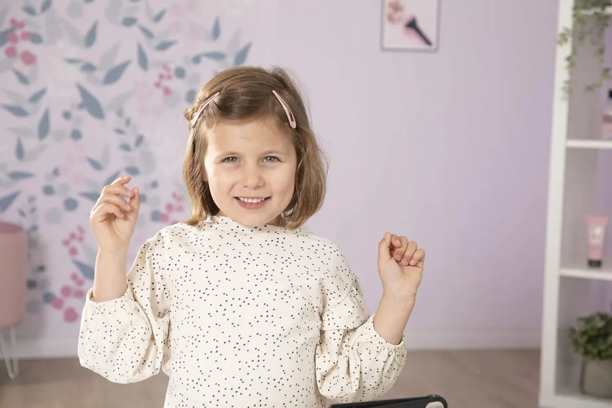 Smoby Kinder Kapset met Geluid & Licht - Goud/Roz/Zwart