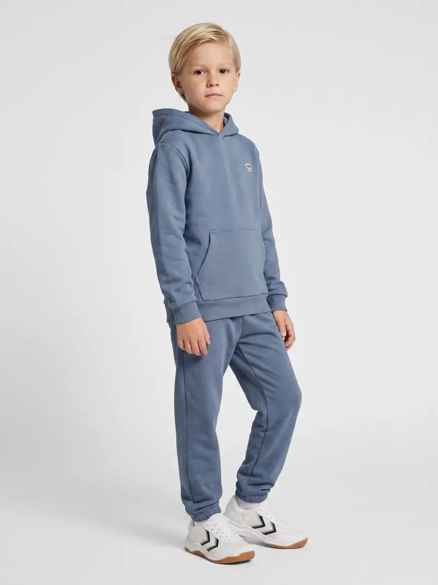 Hummel HMLJR Loose Hoodie - 104 - Flint Stone - afbeelding 6 van 6