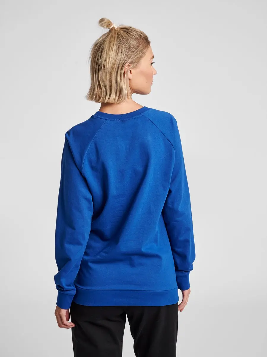 Hummel Go Cotton Logo Sweat Dames - Blauw