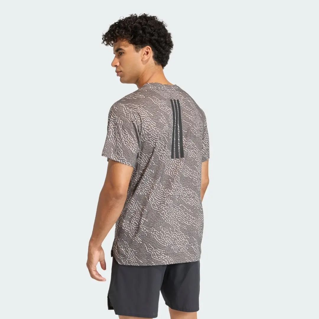 Adidas Performance D4t Primelift AOP T-shirt - Bruin