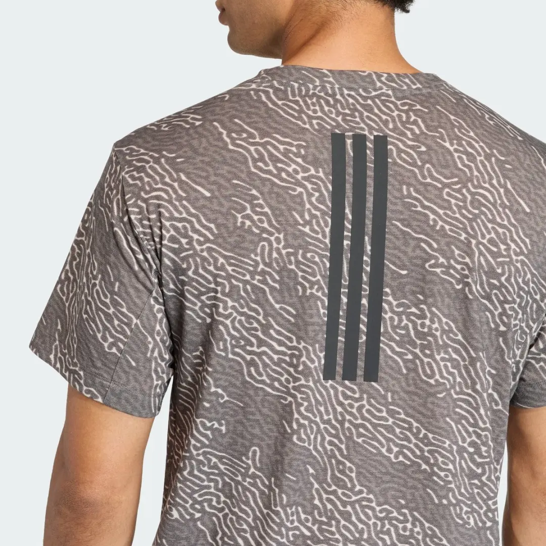 Adidas Performance D4t Primelift AOP T-shirt - Bruin