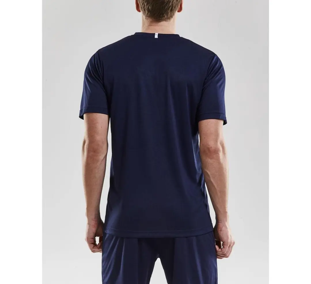 Craft Squad Solid SS Shirt Heren - XXL - Navy/Wit