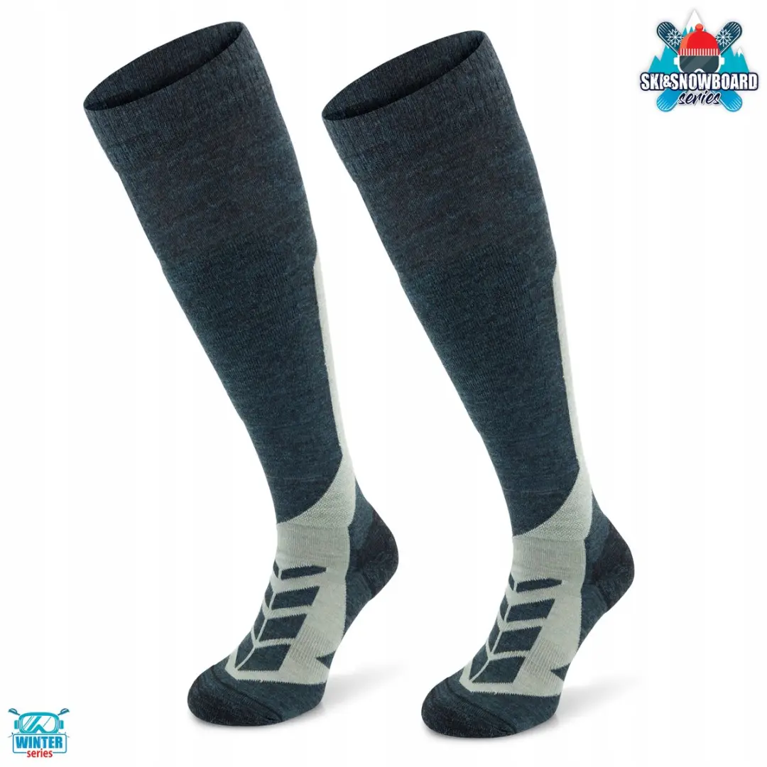 Comodo SKI4 Merino Sokken 43-46 - Donkergroen