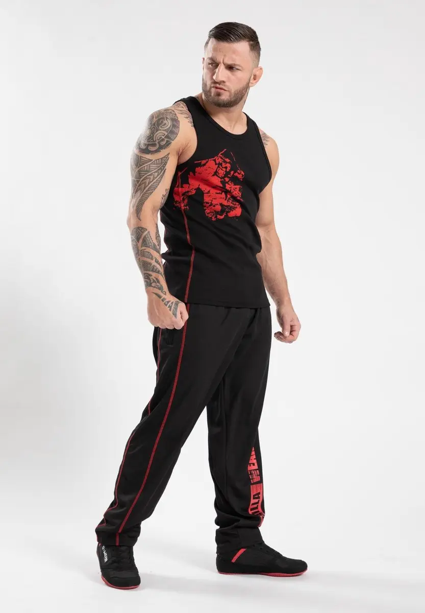 Gorilla Wear Monterey Tanktop - Zwart/Rood
