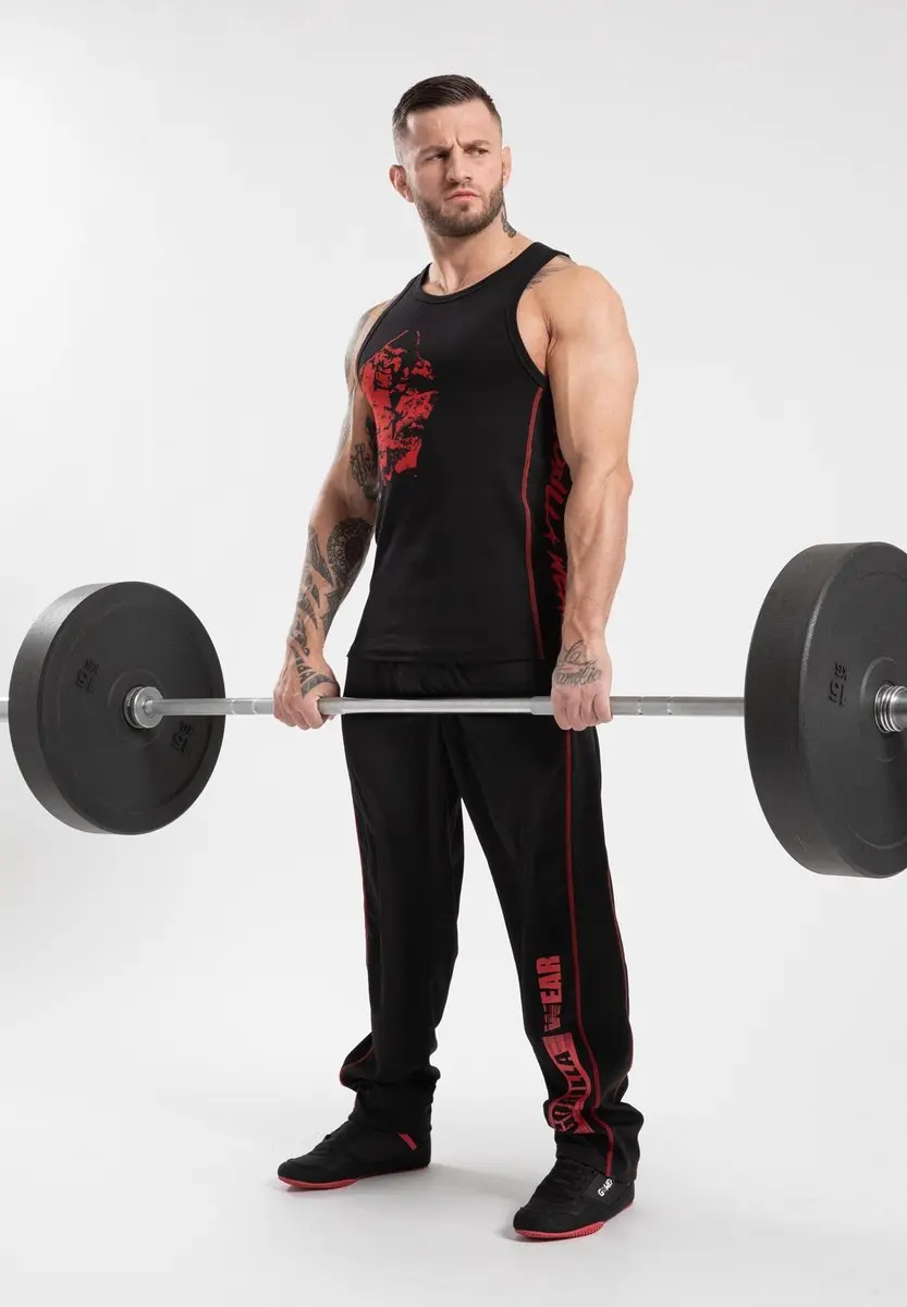 Gorilla Wear Monterey Tanktop - Zwart/Rood