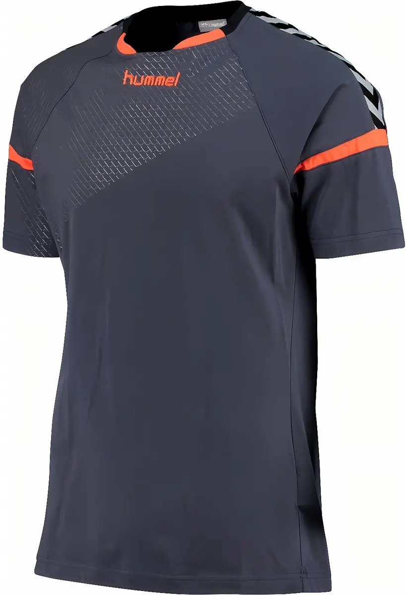 Hummel Top Auth. Charge SS Trainingsjersey 003679 - L - Ombre Blue/Nasturium