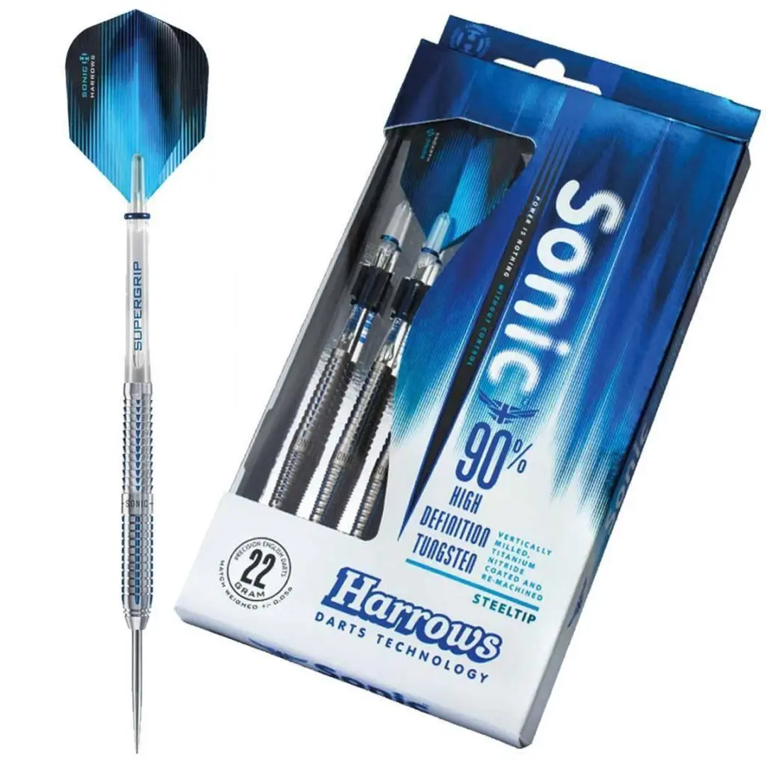 Harrows Sonic Steeltip 25g - Blauw/Wit