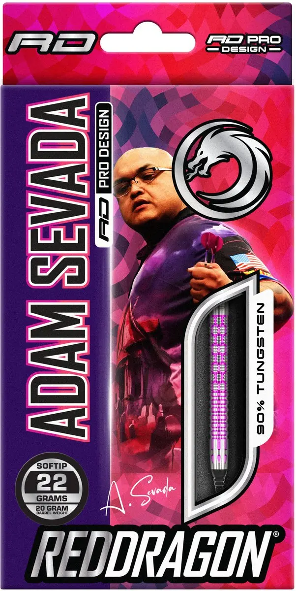Red Dragon Adam Sevada 90% Darts - 3 Stuks