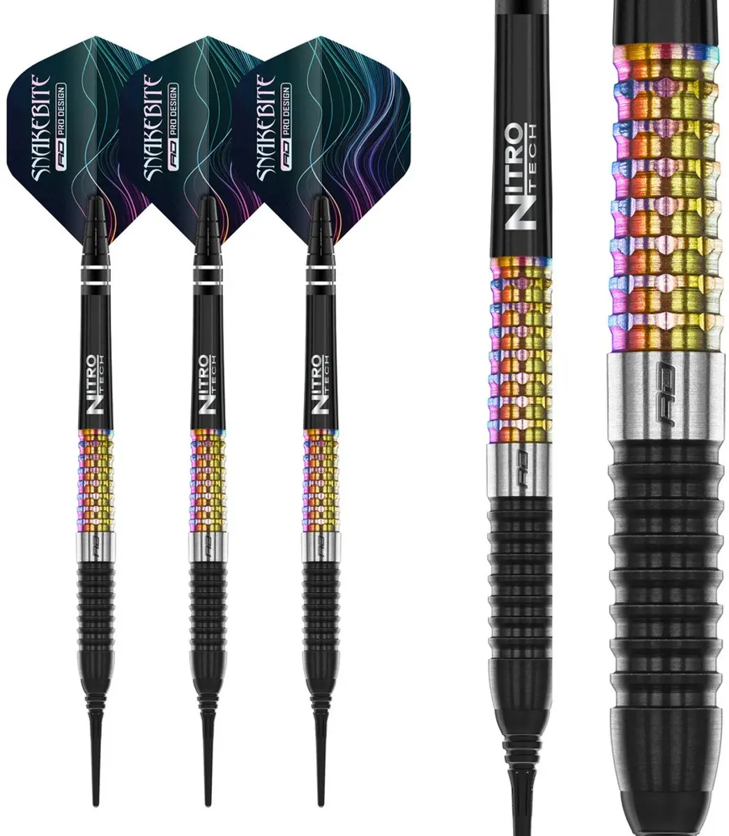 Red Dragon Peter Wright Corra 90% Soft Tip Darts - 3 Stuks