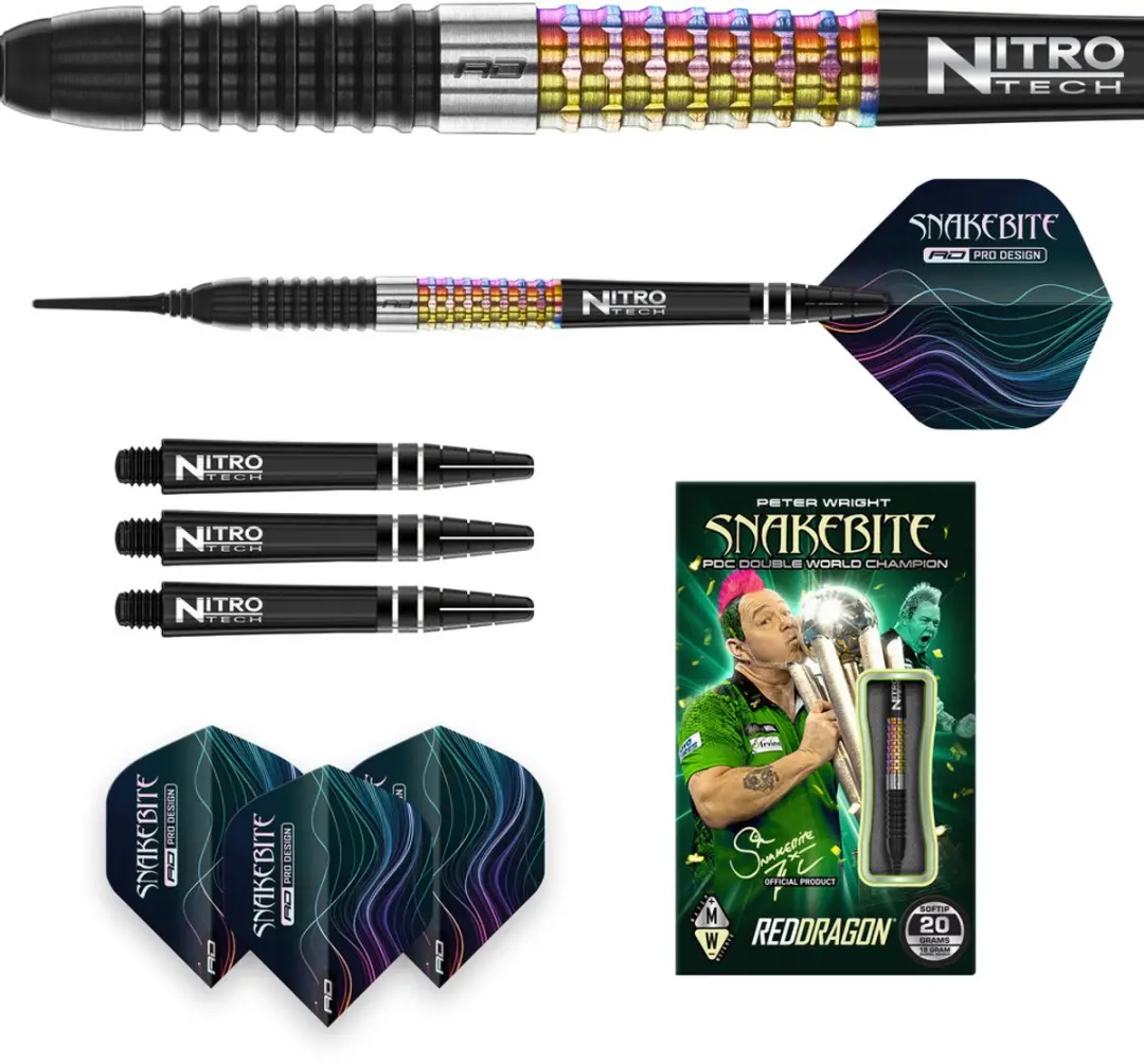 Red Dragon Peter Wright Corra 90% Soft Tip Darts