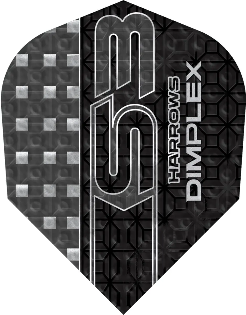 Harrows Dimplex S3 Black NO6 Dart Flights HF4200