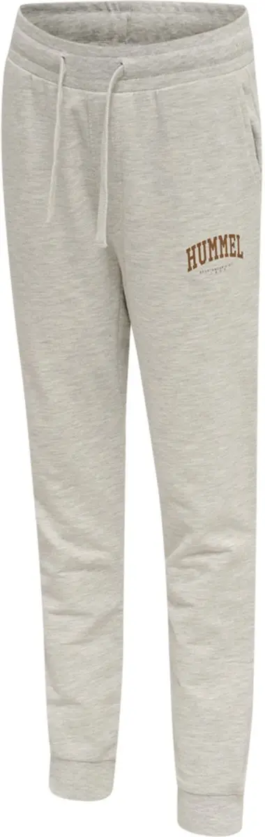 Hummel Fast Pants Kinderjoggingbroek - Lichtgrijs Gemêleerd