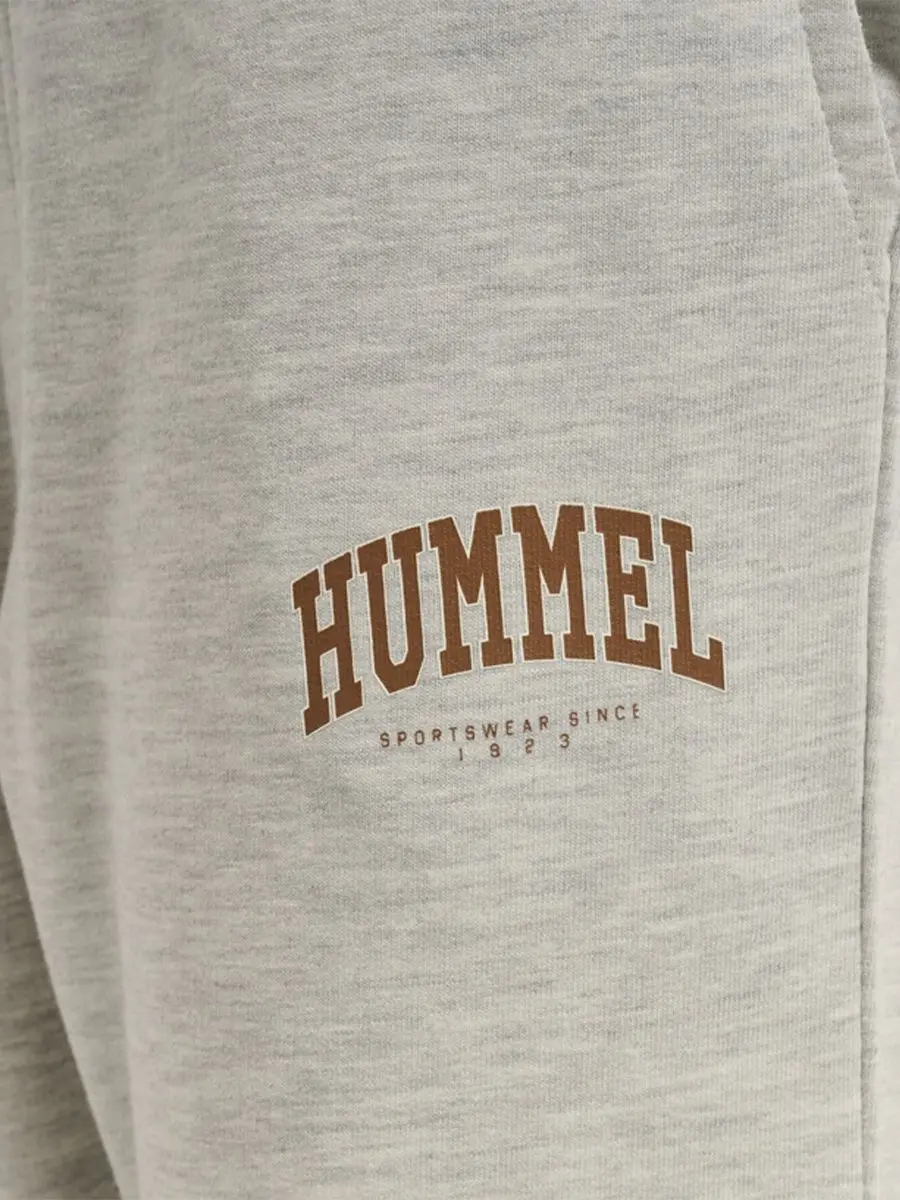 Hummel Fast Pants Kinderjoggingbroek - Lichtgrijs Gemêleerd