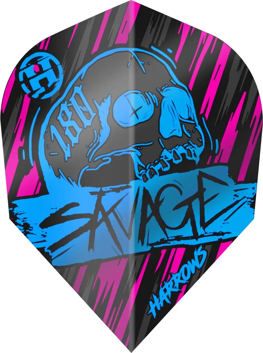 Harrows Savage Aqua NO6 Dart Flights