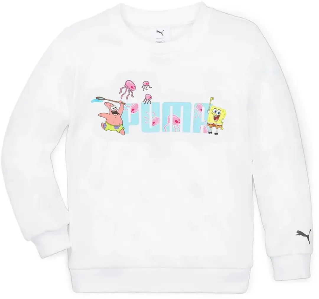 PUMA X Spongebob Crew Sweatshirt - Wit - 24 maanden t/m 3 jaar
