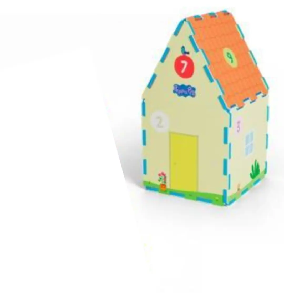 Peppa Pig Puzzelmat 18-delig - Speelkleed & Huis