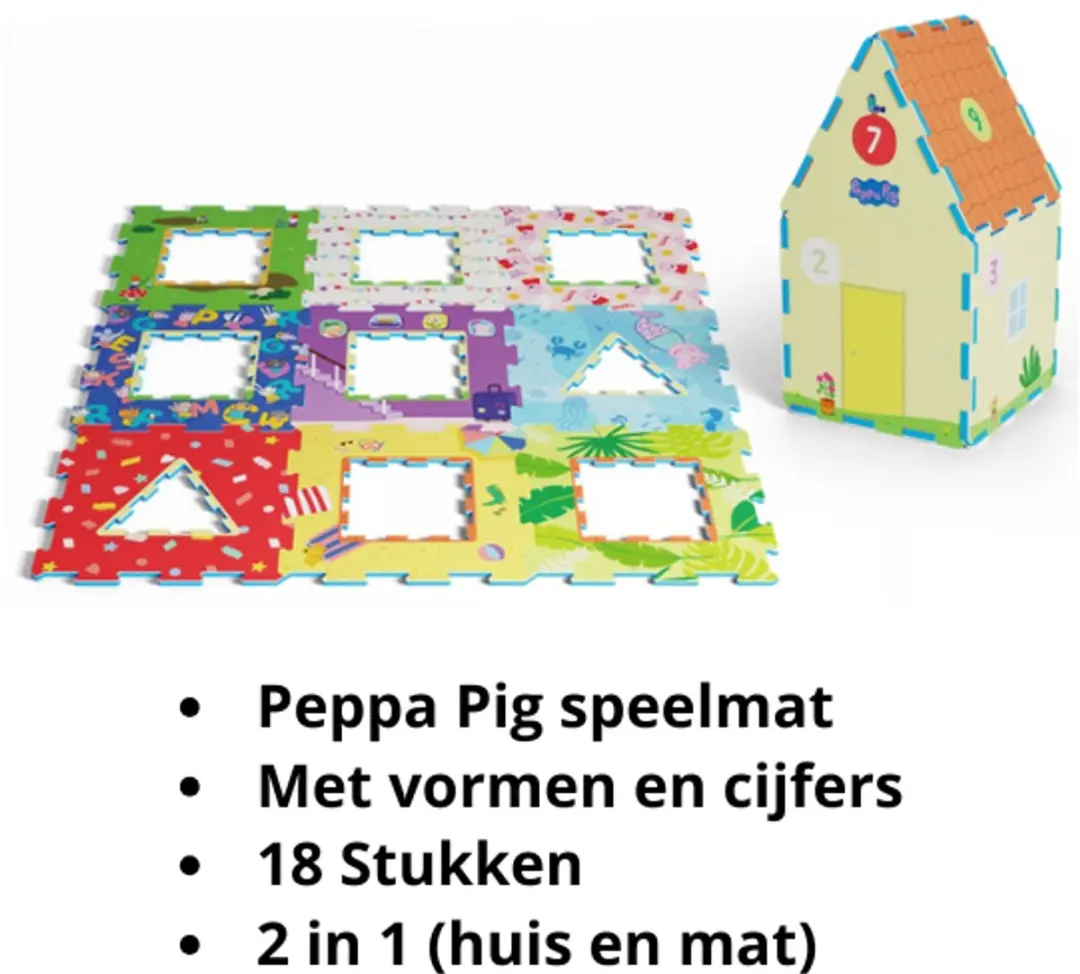 Peppa Pig Puzzelmat 18-delig