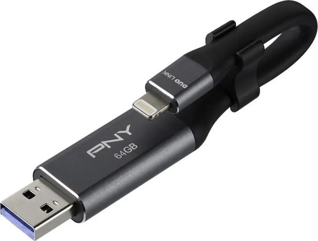 PNY USB OTG 2-in-1 Lightning Duo Link 64GB