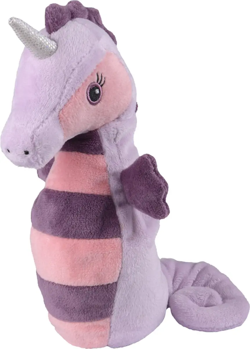 Warmies Magnetronknuffel MINIS Zee-eenhoorn - Paars/Rozelila