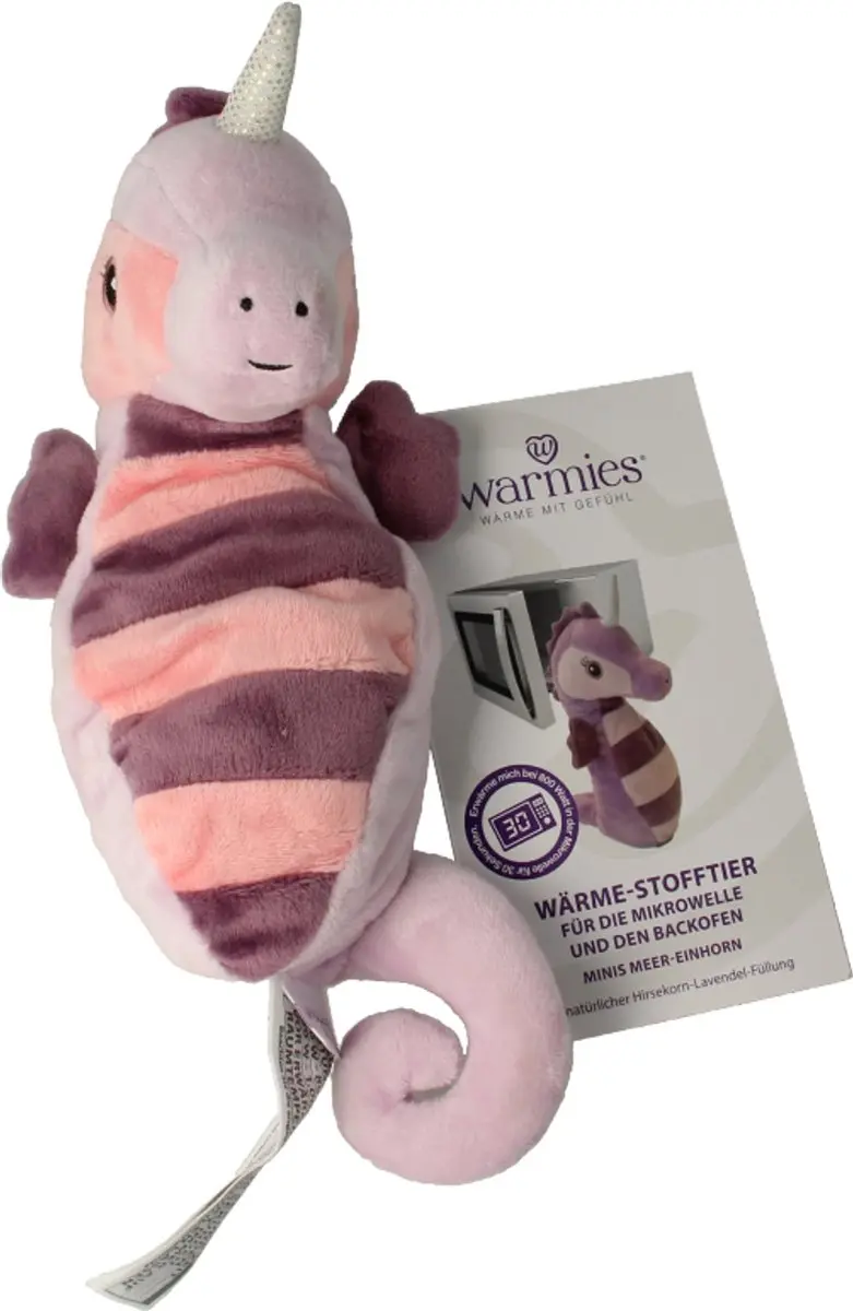 Warmies Magnetronknuffel MINIS Zee-eenhoorn