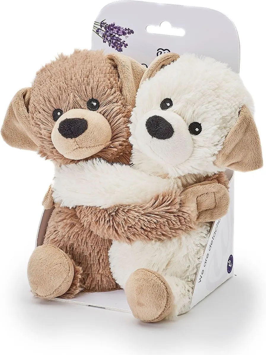 Warmies Magnetronknuffel Puppies Bruin