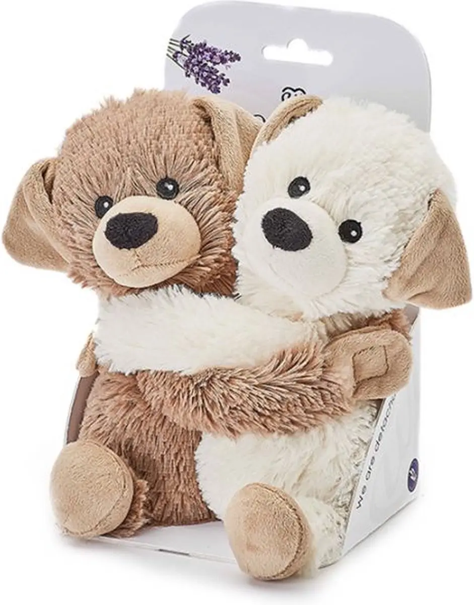 Warmies Magnetronknuffel Puppies Bruin
