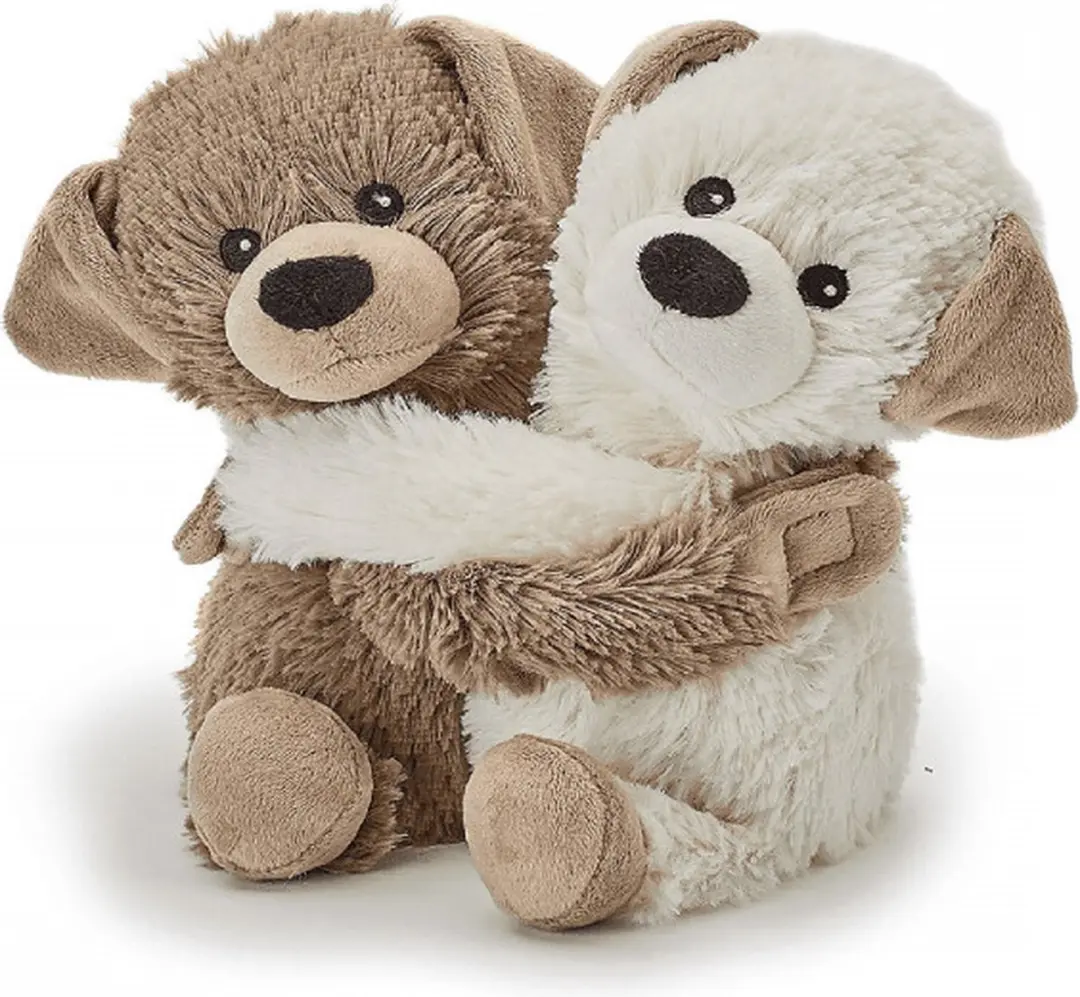 Warmies Magnetronknuffel Puppies Bruin