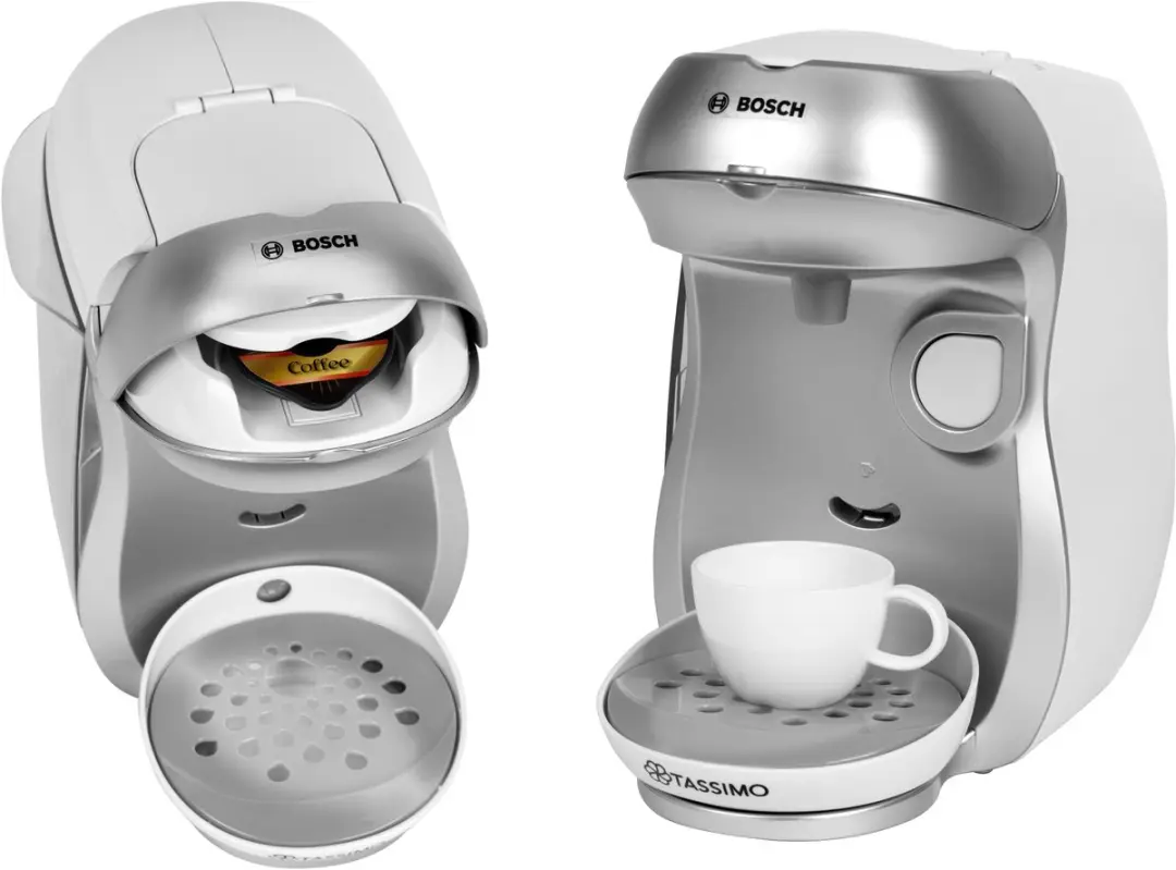 Klein Toys Bosch Ontbijtset - Speelgoedbroodrooster Waterkoker Koffiezetapparaat Zilver