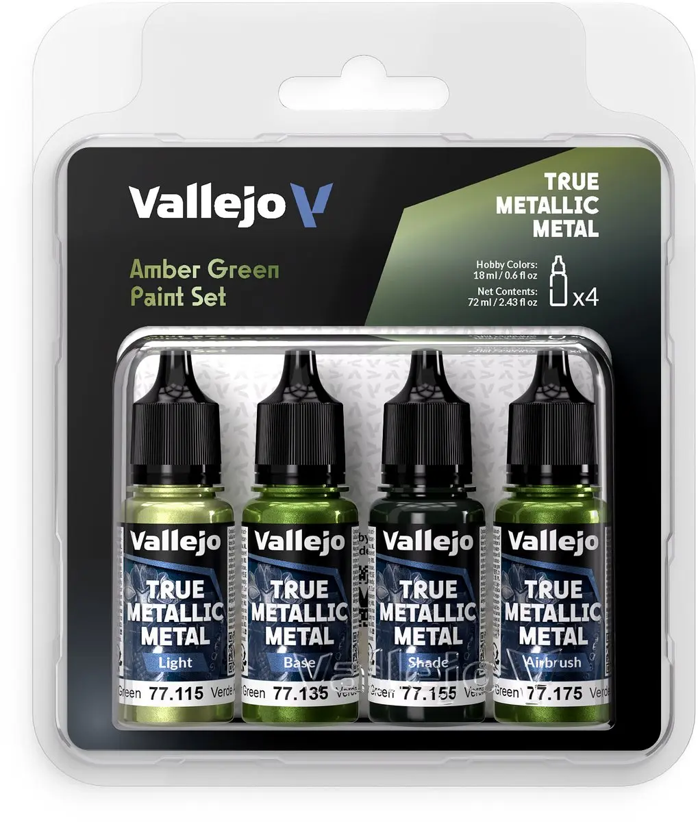 Vallejo True Metallic Acrylverf Set 4x18ml