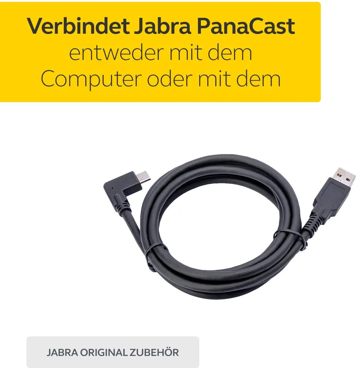 Jabra 14202-09 USB-kabel A - Zwart