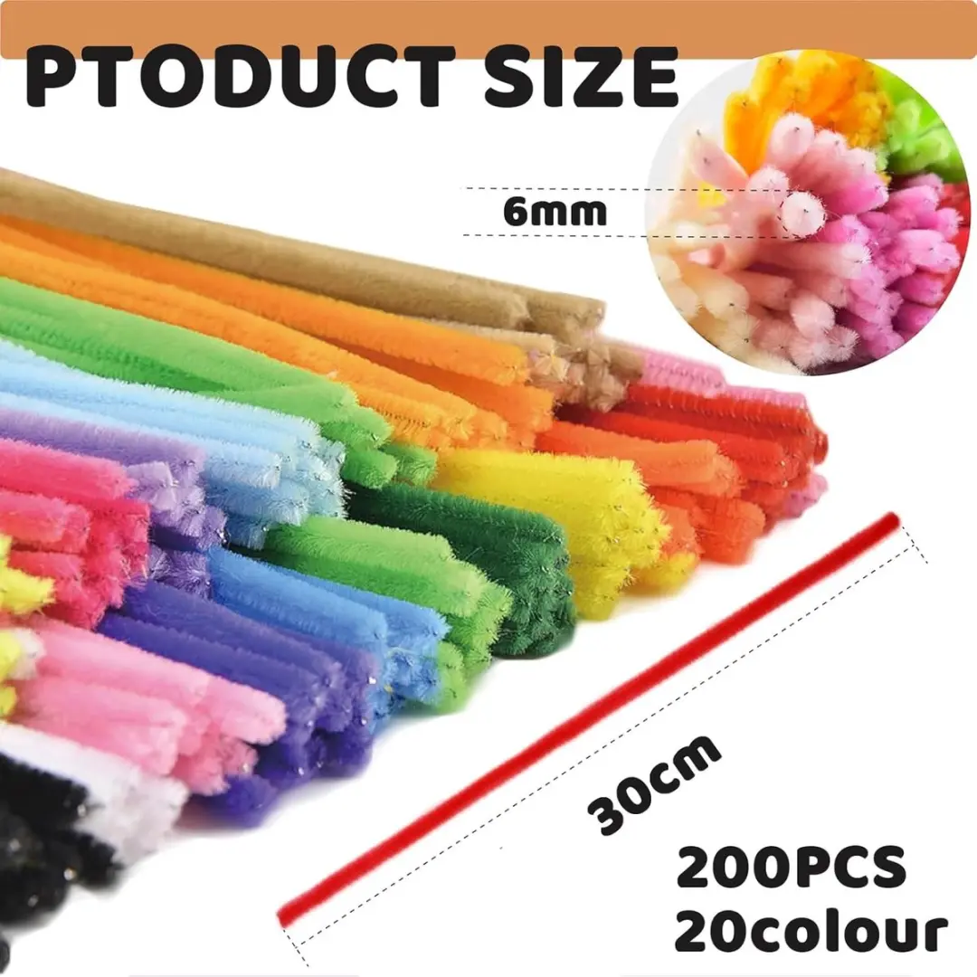 Creative Pijpenragers Set 200 Stuks - 20 Kleuren
