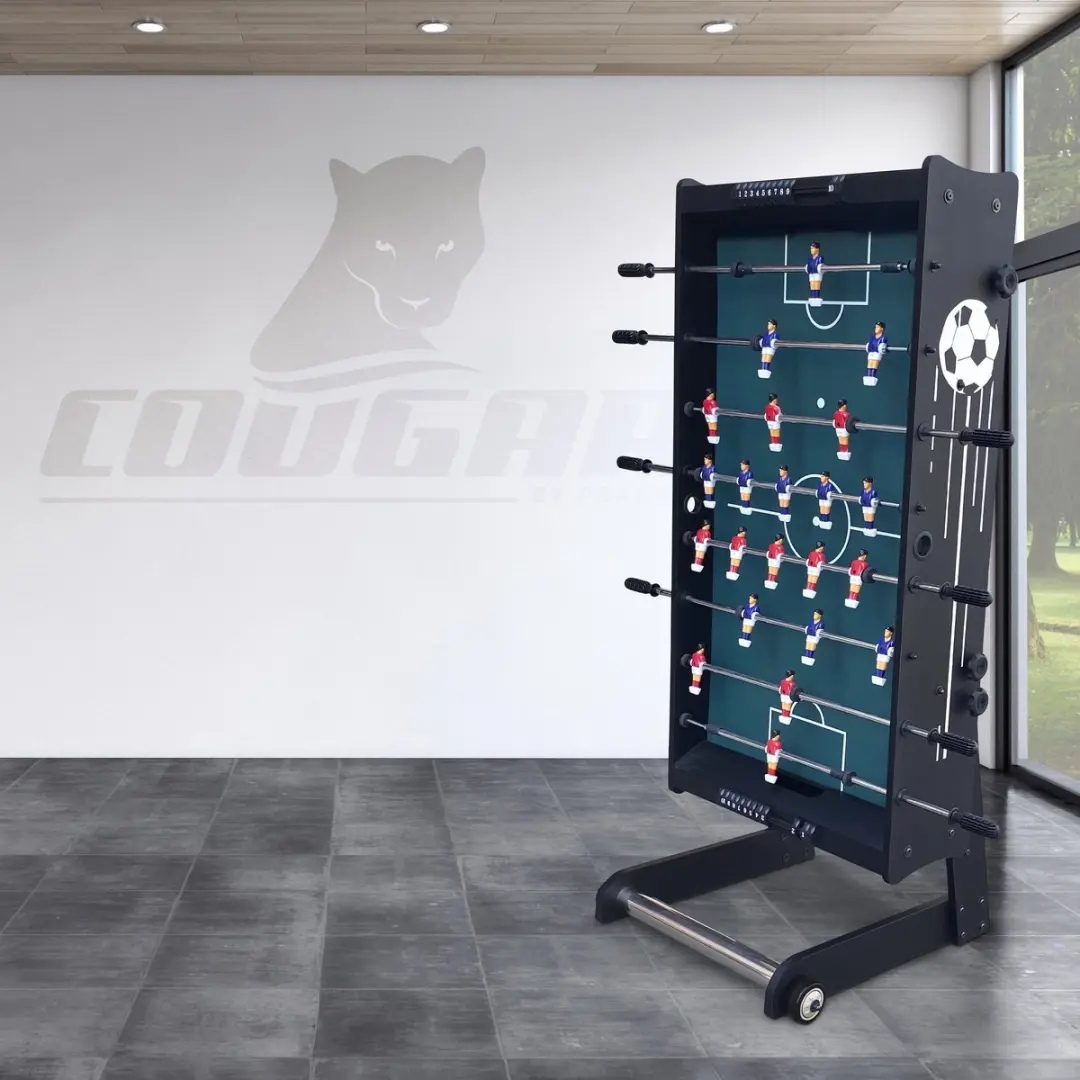 Cougar Scorpion Kick TS Voetbaltafel - Opklapbaar 126x61cm - Zwart