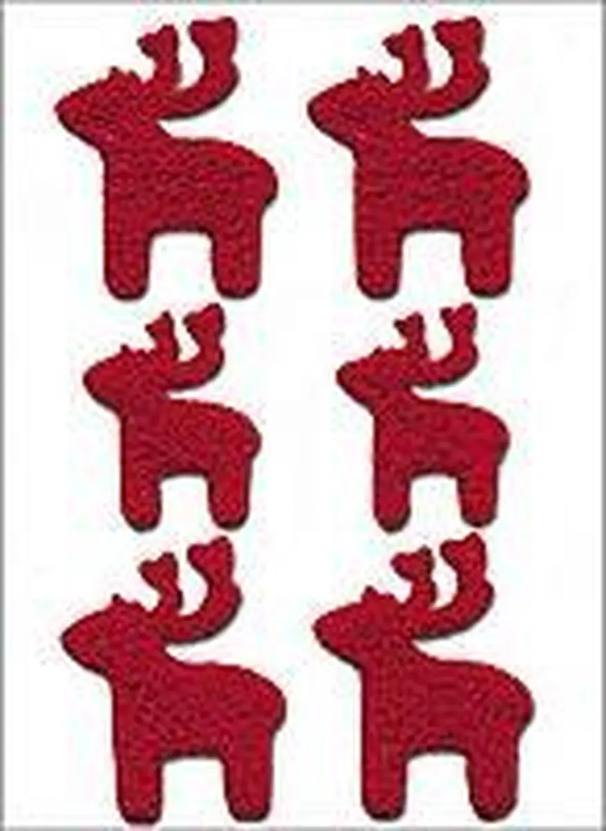 Herma Magic Eland Stickers Rood - 6 Stuks