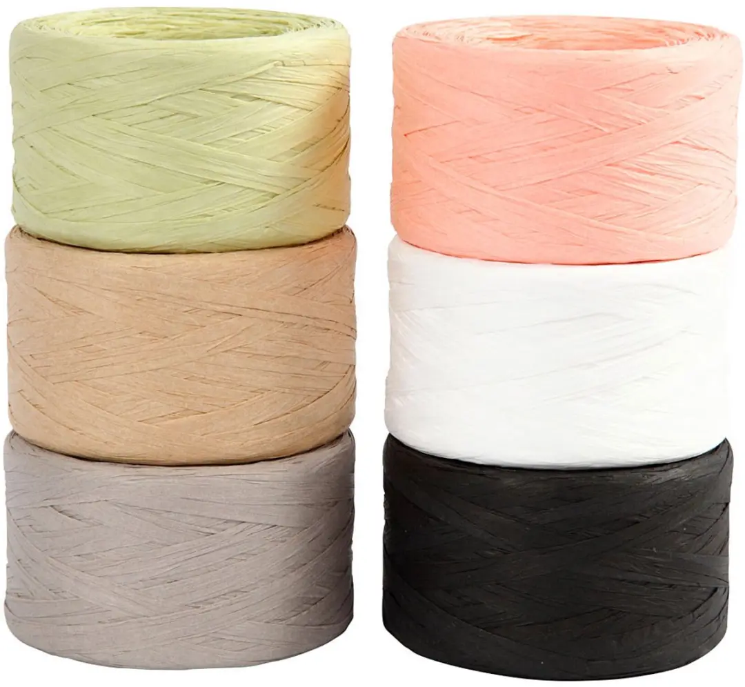 Creativ Company Raffia Garen Multicolor 6x100m
