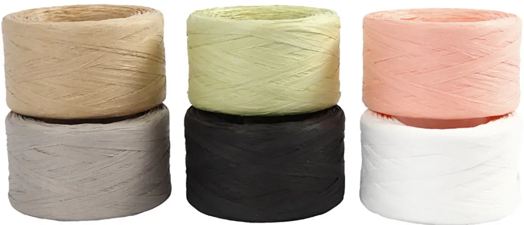 Creativ Company Raffia Garen Multicolor 6x100m