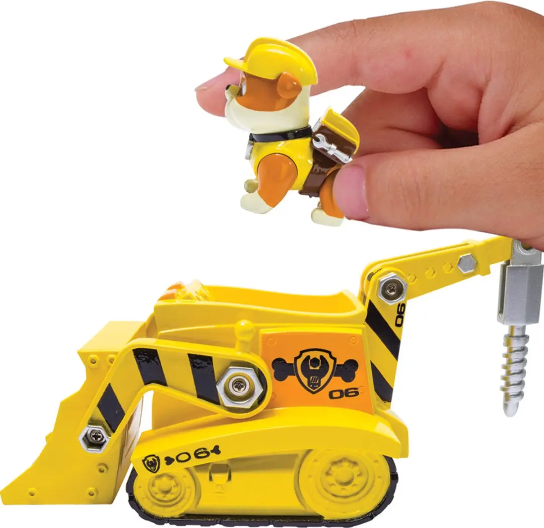 PAW Patrol Rubble Basic Voertuig - Zwart/Geel