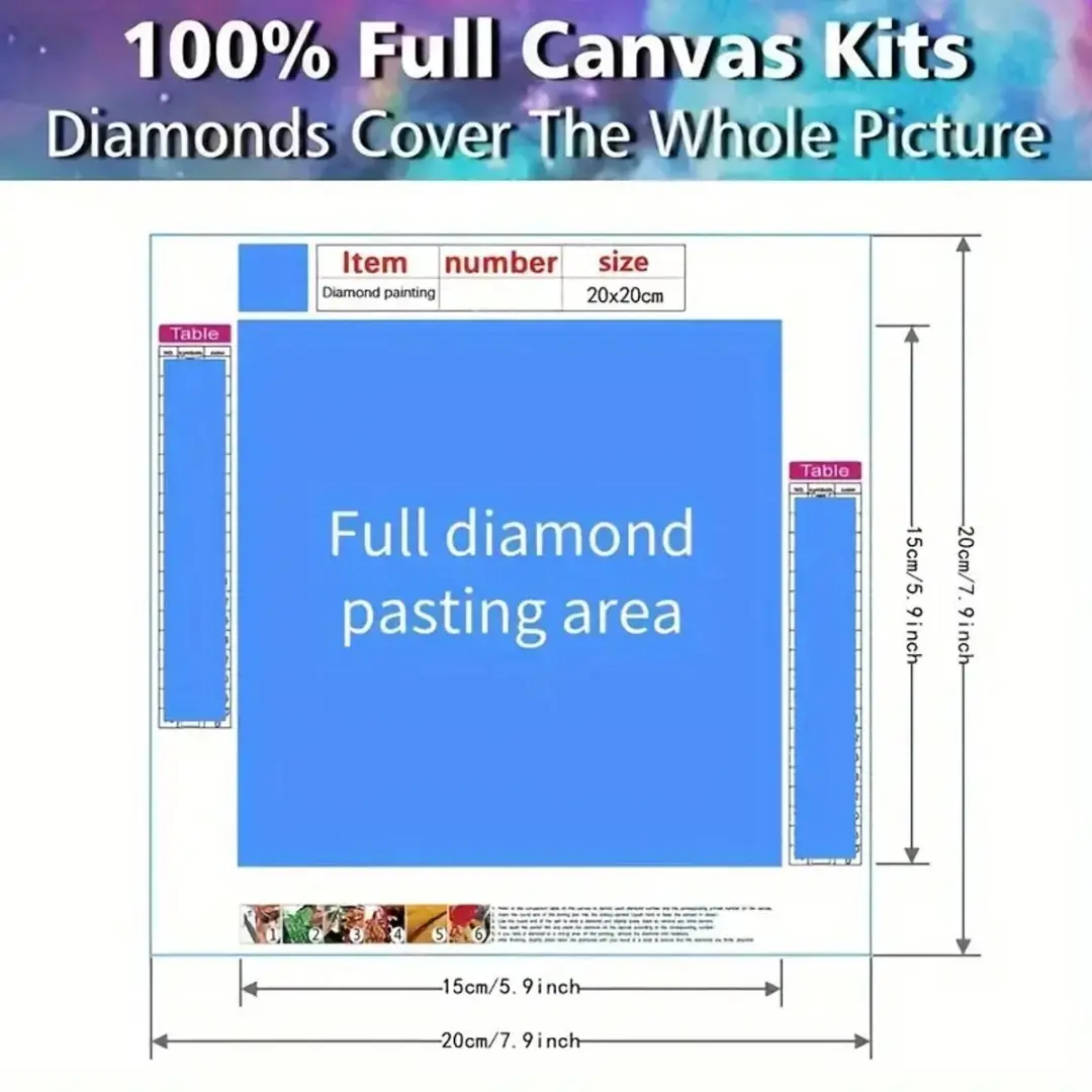 Creative Diamond Painting Set Hertje in de Sneeuw 20x20cm - Multi Color