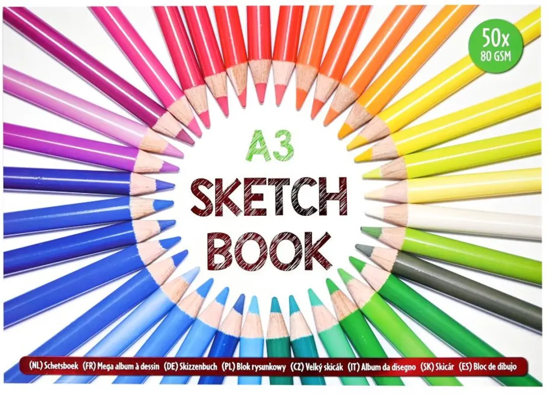 Van der Meulen Schetsboek A3 - 50 Vel Meerkleurig