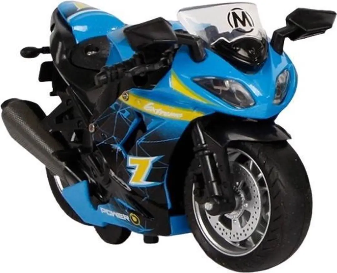 Van Manen Motor 12cm LED Die-cast Blauw/Geel