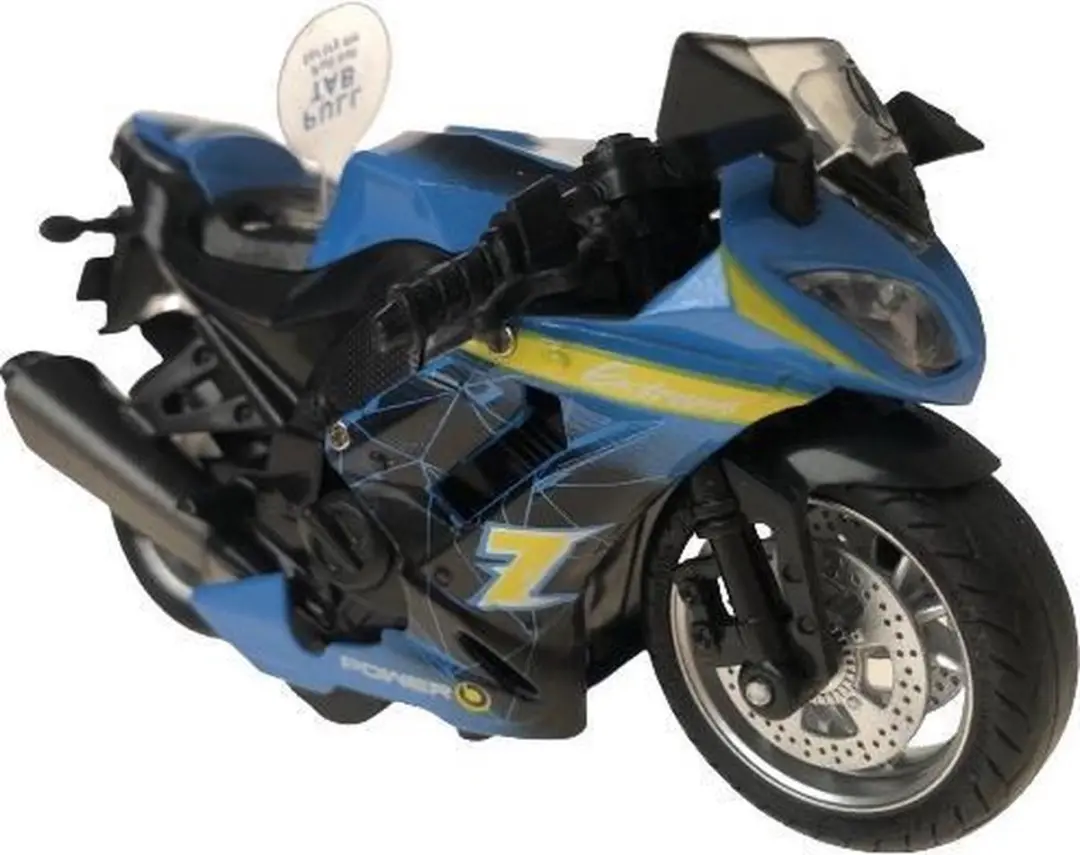 Van Manen Motor 12cm LED Die-cast Blauw/Geel