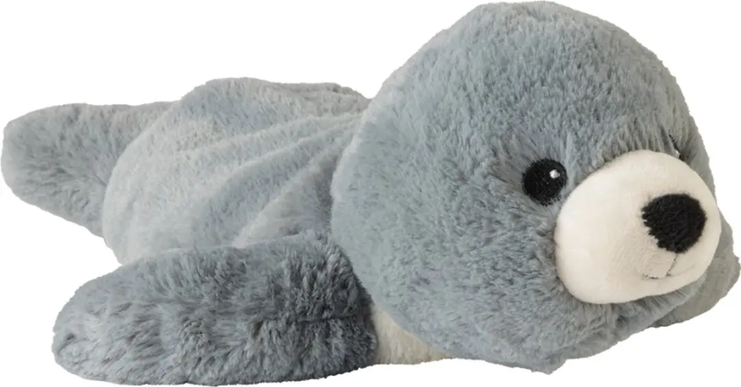 Warmies Zeehond Knuffel - 37 cm - Grijs
